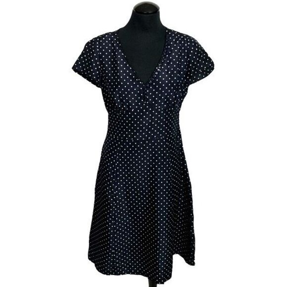 Ralph Lauren Silk Polka Dot Dress- Women’s 8 - Picture 1 of 6